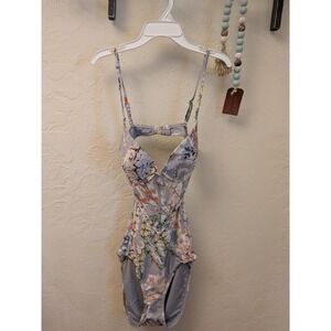 AMIANI One Piece Swimsuit Floral Print M/M